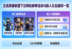 主流英雄联盟下注网站赛事活动与新人数据礼包福利一览图